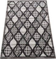 Orientálny koberec - šedo čierne vzory 60x120