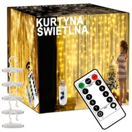 LED svetelné závesy girlanda do okna na okno cencúle drôty diaľkové ovládanie LED svetelné závesy girlanda do okna na okno cencúle drôty diaľkové ovládanie