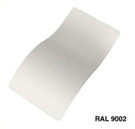 Polyesterová prášková farba RAL 9002, hladká, polomatná