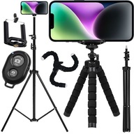 Statív 4v1 statív diaľkové ovládanie DRŽIAK NA TELEFÓN kamera + bluetooth diaľkové ovládanie 210cm XXL Statív 4v1 statív diaľkové ovládanie DRŽIAK NA TELEFÓN kamera + bluetooth diaľkové ovládanie 210cm XXL
