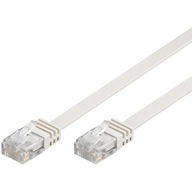 LAN kábel Patchcord CAT 6 U/UTP plochý biely 20m LAN kábel Patchcord CAT 6 U/UTP plochý biely 20m