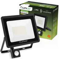 LED reflektor 100W 9000lm IP44 LAMPA SNÍMAČ POHYBU REFLEKTOR SLIM LUMILED LED reflektor 100W 9000lm IP44 LAMPA SNÍMAČ POHYBU REFLEKTOR SLIM LUMILED