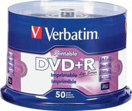 DVD+R VERBATIM 4,7GB 16X CAKE 50 NA TLAČ