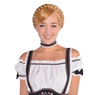Blond bavorská parochňa na Oktoberfest