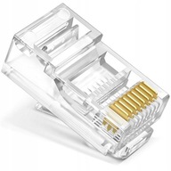 50 x INTERNETOVÁ ZÁSTRČKA RJ45 8P8C ZLAT 50 x INTERNETOVÁ ZÁSTRČKA RJ45 8P8C ZLAT