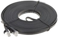 PATCHCORD PLOCHÝ KÁBEL, ČIERNA, POVRCHU PVC PATCHCORD PLOCHÝ KÁBEL, ČIERNA, POVRCHU PVC