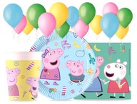 Peppa Set taniere Poháre Obrúsky Narodeniny Peppa Set taniere Poháre Obrúsky Narodeniny