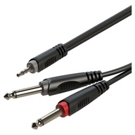 KÁBEL AUDIO JACK KÁBEL 3,5mm STEREO 2x6,3mm MONO ROXTONE RAYC130L3 3m KÁBEL AUDIO JACK KÁBEL 3,5mm STEREO 2x6,3mm MONO ROXTONE RAYC130L3 3m