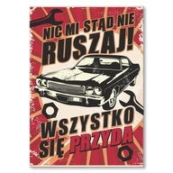 Plechový darček pre mechanika do garáže, dielne, izby.Nedotýkajte sa auta Plechový darček pre mechanika do garáže, dielne, izby.Nedotýkajte sa auta