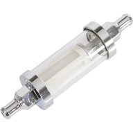 Luxusný benzínový filter, dlhý, 8 mm chróm Luxusný benzínový filter, dlhý, 8 mm chróm