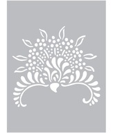 Orientálny kvet - šablóna ornamentu - 45x60cm