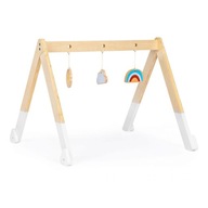 Drevený vzdelávací stojan pre bábätká - ECOTOYS