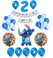 Lilo & Stitch Balloons Set 2 Banner s menami k narodeninám Lilo & Stitch Balloons Set 2 Banner s menami k narodeninám