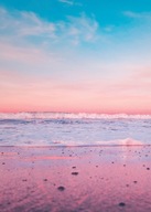 Nástenný plagát Pink Beach Sunset 50x70 cm Nástenný plagát Pink Beach Sunset 50x70 cm