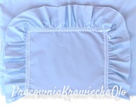 VANKÚŠEK čipkovaný volánik queen blue 35x55 VANKÚŠEK čipkovaný volánik queen blue 35x55