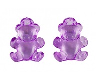 KORÁLKY PRÍVESKY MEDVEĎ akryl 21x15mm 4ks fľaštičky KORÁLKY PRÍVESKY MEDVEĎ akryl 21x15mm 4ks fľaštičky
