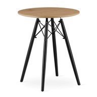 Malý okrúhly stôl 60 cm do podkrovnej jedálne Dub TODI