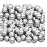 Balóny 100 ks, strieborná metalíza Balóny 100 ks, strieborná metalíza