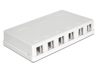 Box na povrch 6x port KEYSTONE DELOCK Box na povrch 6x port KEYSTONE DELOCK
