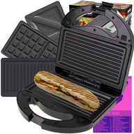 3v1 hriankovač vaflovač elektrický gril na sendviče Panini vafle 1000W 3v1 hriankovač vaflovač elektrický gril na sendviče Panini vafle 1000W