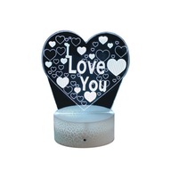 3D LED USB SRDCE LAMPA I LOVE YOU NOČNÍ LAMPA 3D LED USB SRDCE LAMPA I LOVE YOU NOČNÍ LAMPA