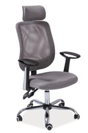 Q-118 šedá kancelárska otočná stolička SIGNAL