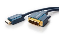 HDMI-DVI -D M/M 3D Ultra HD 4K zlatý HQ kábel 1m