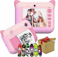 DIGITÁLNA FOTOAPARÁT PRE DETI HD TLAČIAREŇ MAČIATKA + DESKOR DIGITÁLNA FOTOAPARÁT PRE DETI HD TLAČIAREŇ MAČIATKA + DESKOR