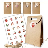 ADVENTNÝ Kalendár DIY TAŠKY Set XXL SET ADVENTNÝ Kalendár DIY TAŠKY Set XXL SET