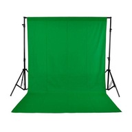 Látkový podklad 3x3m zelená bavlna s tunelom Green Screen Látkový podklad 3x3m zelená bavlna s tunelom Green Screen