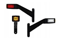 LED BOČNÉ SVETLO ĽAVÉ, 3-FUNKČNÉ ROHOVÉ 12-24V
