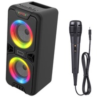 Manta SPK816 30 W prenosný karaoke reproduktor, čierny
