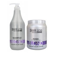 STAPIZ SLEEK LINE BLOND FIALOVÝ šampón 1L maska ​​1L