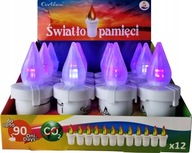 PAMÄŤOVÁ LED VLOŽKA 10,5 cm 90 DNÍ PLAMEŇ S VÝMENOU FARBY + batérie