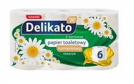 TOALETNÝ PAPIER DELIKATO 6 KS 3 VRST. HARMANČEK