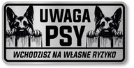 Pozor psov znak - nemecký ovčiak Pozor psov znak - nemecký ovčiak
