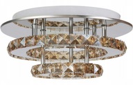 Okrúhle stropné svietidlo Plafond Crystal LED teplé