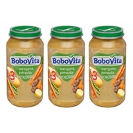 BOBOVITA Zeleninový guláš s hovädzím mäsom 3x250g BOBOVITA Zeleninový guláš s hovädzím mäsom 3x250g
