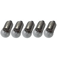 skrutkovacia žiarovka na baterku, závit E10, 4,8V, 5 ks skrutkovacia žiarovka na baterku, závit E10, 4,8V, 5 ks