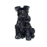 Socha bradáča Dekorácia psíka v čiernej farbe