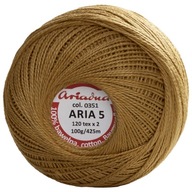 Cordonka Ariadna Aria 5 100g / 425m farba 351 Zlatá Cordonka Ariadna Aria 5 100g / 425m farba 351 Zlatá
