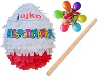 PINIATA VAJCIA PREKVAPENIE DARČEK + ZADARMO 80cm PINIATA VAJCIA PREKVAPENIE DARČEK + ZADARMO 80cm