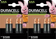 Kapacita batérie Duracell AAA 900 mAh 4 ks x2 Kapacita batérie Duracell AAA 900 mAh 4 ks x2