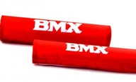 16 palcové BMX chrániče riadidiel a rámu - ČERVENÉ