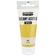 AKRYLÁTOVÁ FARBA krémová METALICKÁ zlatá 60ml Pentart AKRYLÁTOVÁ FARBA krémová METALICKÁ zlatá 60ml Pentart
