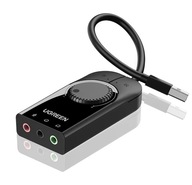 UGREEN USB SLÚCHADLÁ ZVUKOVEJ KARTY 3,5 MIKROFÓN UGREEN USB SLÚCHADLÁ ZVUKOVEJ KARTY 3,5 MIKROFÓN