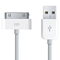 USB kábel pre iPhone Lightning 4G / 4S 1m biely