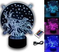 VIANOČNÁ DEKORÁCIA SANTA 3D LED RGB FARBY DIAĽK VIANOČNÁ DEKORÁCIA SANTA 3D LED RGB FARBY DIAĽK