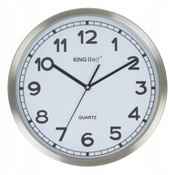 okrúhle nástenné hodiny veľké 34cm KOVOVÉ strieborné MATNÉ okrúhle nástenné hodiny veľké 34cm KOVOVÉ strieborné MATNÉ