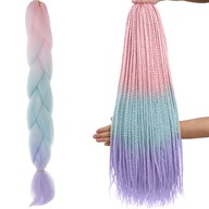 Ombré vrkoče zo syntetických vlasov ružové/ni/f W10341 Ombré vrkoče zo syntetických vlasov ružové/ni/f W10341